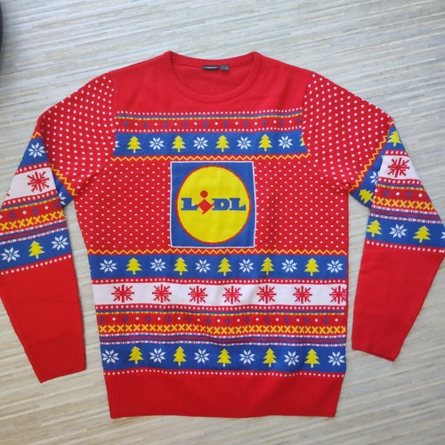 Maglione rosso natale lidl - rosso,